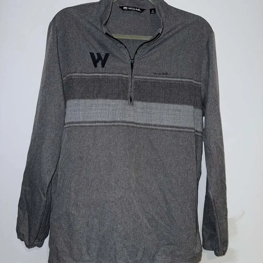 TravisMathew Upgraded Chest Stripe 1/4-Zip Golf Pullover